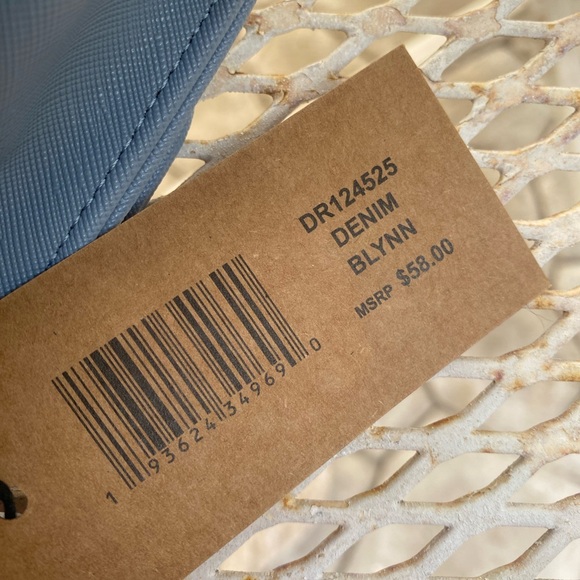 NWT Steve Madden mini crossbody denim BLYNN purse blue - Picture 5 of 8